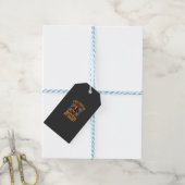 Étiquettes-cadeau Conception de sorcière de Halloween de pompier (Avec de laficelle)
