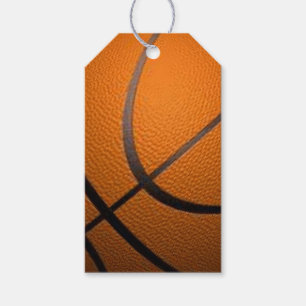 Étiquettes-cadeau Conception de sport de basket-ball