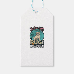 Étiquettes-cadeau Conception de vecteur vintage de fille de Hallowee