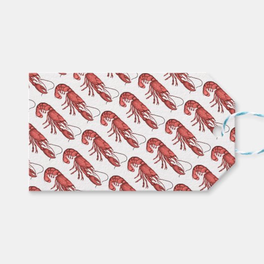 Étiquettes-cadeau Conception d'image Red Lobster (Devant (Horizontal))