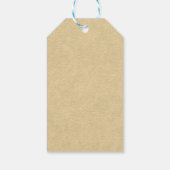 Étiquettes-cadeau Conception du golf en cuir tan (Dos)