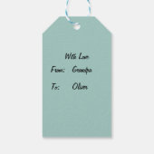 Étiquettes-cadeau Conception envoûtante pour enfants (Dos)