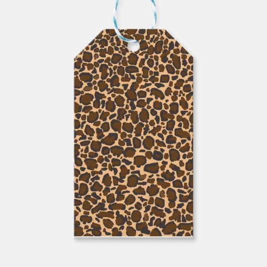 Étiquettes-cadeau conception léopard (Devant)