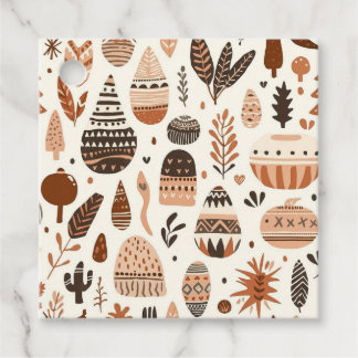 Étiquettes Cadeau Conception Luxueuse Élégante Moderne Boho