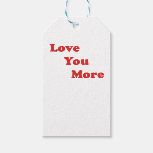 Étiquettes-cadeau Conception minimale d'amour plus (Devant)