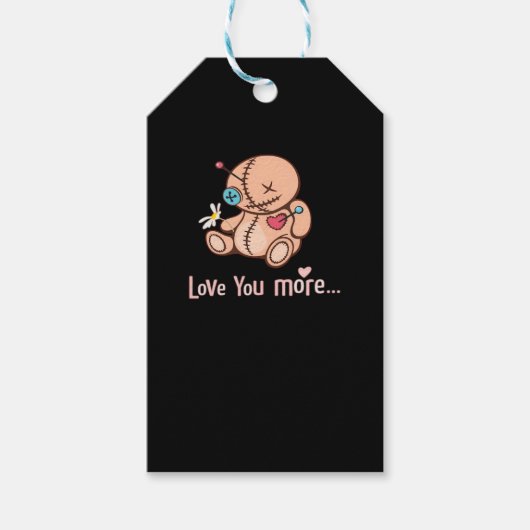 Étiquettes-cadeau Conception minimale de Je t'aime plus (Devant)