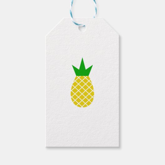 Étiquettes-cadeau Conception moderne d'ananas (Devant)