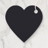 Étiquettes Cadeau Conception simple noire personnalisée Ajouter une (Dos)
