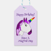 Étiquettes-cadeau Conception Unicorn personnalisée (Dos)
