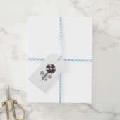 Étiquettes-cadeau Conception vectorielle de feux d'artifice de fleur (Avec de laficelle)