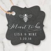 Étiquettes Cadeau Conçu pour le Mariage de miel d'abeille (Devant)