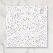 Étiquettes Cadeau confetti parties scintillant design Baptême Favori (Dos)