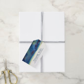 Étiquettes-cadeau Confettis dorés Aquarelle moderne élégante sarcell (Avec de la ficelle)