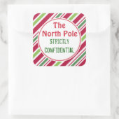 Étiquettes Cadeau Confidentiel du Pôle Nord (Sac)