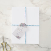 Étiquettes-cadeau Confirmation Aquarelle Florale Script Purple Blush (Avec de laficelle)