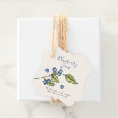 Étiquettes Cadeau Confit de myrtille rustique (En situation)