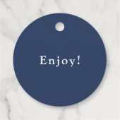 Étiquettes Cadeau Confiture aux bleuets (Dos)