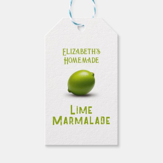 Étiquettes-cadeau Confiture de citron vert (Devant)