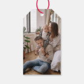 Étiquettes-cadeau Confort rustique et joyeux script cadeau de l'orne (Dos)