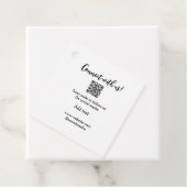 Étiquettes Cadeau Connectez-vous avec nous scan QR code ajouter e-ma (En situation)