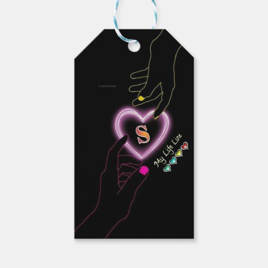 Étiquettes-cadeau Connexions sincères : Ensemble en mots. (Devant)