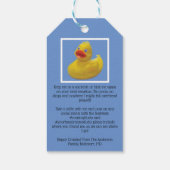 Étiquettes-cadeau Conquackulations canard de croisière avec bateau d (Dos)