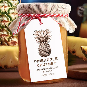 Étiquettes-cadeau Conserve de ananas fait maison chutney