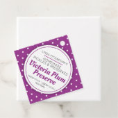 Étiquettes Cadeau Conserver de prune pot de confiture rouge étiquett (En situation)