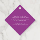 Étiquettes Cadeau Conserver de prune pot de confiture rouge étiquett (Dos)