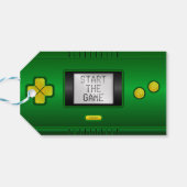 Étiquettes-cadeau Console de jeux vidéo retro inspirée (Dos Horizontal)