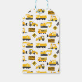 Étiquettes-cadeau Construction Anniversaire Merci (Dos)