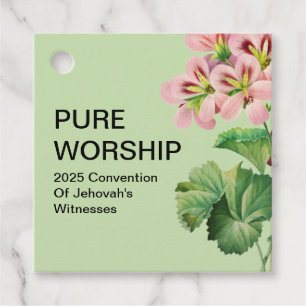 Étiquettes Cadeau Convention Pure Worship 2025   Balises cadeaux JW