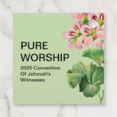 Étiquettes Cadeau Convention Pure Worship 2025 | Balises cadeaux JW (Dos)