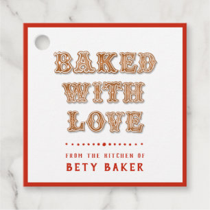 Étiquettes Cadeau Cookie   Cuite avec amour de la cuisine de