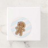 Étiquettes Cadeau Cookie Cute Kawaii Gingerbread Girl (En situation)