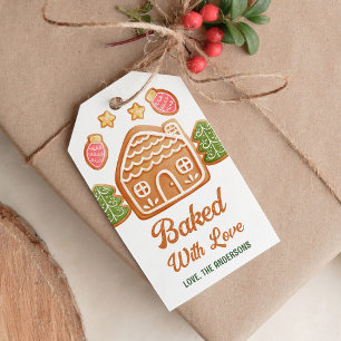 Étiquettes-cadeau Cookie De Noël Cuisiné Avec Loisirs