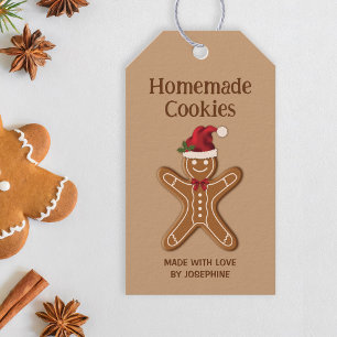 Étiquettes-cadeau Cookie de Noël en pain d'épices - Cookies faits ma