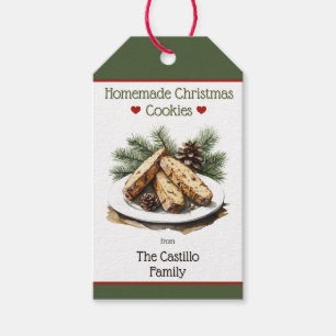 Étiquettes-cadeau Cookie de Noël Rustique