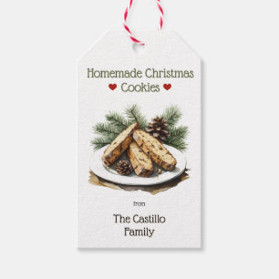 Étiquettes-cadeau Cookie de Noël Rustique