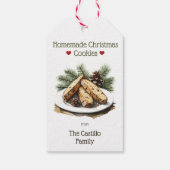 Étiquettes-cadeau Cookie de Noël Rustique (Dos)