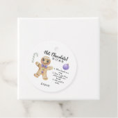 Étiquettes Cadeau Cookie man - Hot chocolat bombe (En situation)