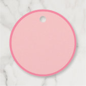 Étiquettes Cadeau Cookie Pain D'Épice Rose (Dos)