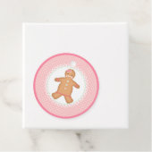 Étiquettes Cadeau Cookie Pain D'Épice Rose (En situation)