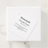 Étiquettes Cadeau cookies au chocolat maison faits avec amour ajoute (En situation)