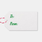 Étiquettes-cadeau Cookies de Noël (Dos Horizontal)