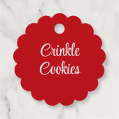 Étiquettes Cadeau Cookies de Noël faits maison (Dos)