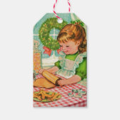 Étiquettes-cadeau Cookies de Noël millésime des années 1950 (Devant)