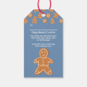 Étiquettes-cadeau Cookies de pain d'épices (Dos)