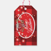 Étiquettes-cadeau Cookies et cacao Joyer Noël Plaid (Devant)