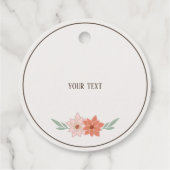 Étiquettes Cadeau Cookies faits maison Floral Creative Holiday (Dos)